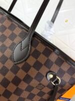 Louis Vuitton Neverfull MM Tote Bag 12.2in/ 31cm Brown Gold Hardware For Women N41603 - Image 7