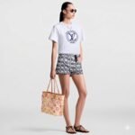 Louis Vuitton Neverfull MM Tote Bag 12.2in/ 31cm Beige Gold Hardware For Women M25317 - Image 2