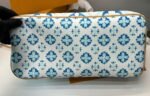 Louis Vuitton Neverfull MM Tote Bag 12.2in/ 31cm Blue Gold Hardware For Women M11263 - Image 5