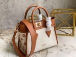 Louis Vuitton On My Tote Bag Brown For Women 9.8in/25cm - Image 8