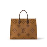 Louis Vuitton OnTheGo GM Tote Bag 16.1in/ 41cm Brown Gold Hardware For Women M45320 - Image 5