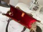 [True-to-ORIGINAL] Louis Vuitton OnTheGo PM Tote Bag 9.8in/ 25cm Brown Gold Hardware For Women - Image 10
