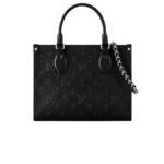 Louis Vuitton OnTheGo PM Tote Bag 9.8in/ 25cm Black Silver Hardware For Women M14576