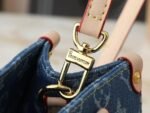 Louis Vuitton OnTheGo PM Tote Bag 9.8in/ 25cm Denim Blue Gold Hardware For Women M14633 - Image 10