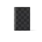 Louis Vuitton Passport Cover Wallet Black For Men 5.5in/14cm N64411