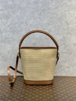 Louis Vuitton Petit Bucket Raffia Beige For Women ‎9.4in/24cm - Image 3