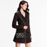 Louis Vuitton Pochette Felicie Shoulder Bag  8.3in/ 21cm Black/ Beige Gold Hardware For Women M82479 - Image 3