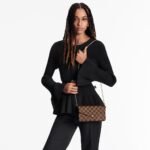 Louis Vuitton Pochette Felicie Shoulder Bag  8.3in/ 21cm Brown Gold Hardware For Women N63032 - Image 3