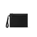 Louis Vuitton Pochette Ipad Clutch & Pouch 11.8in/ 30cm Black Aerogram Silver Hardware For Men