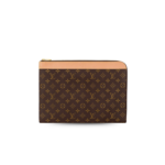 Louis Vuitton Pochette Jour Wallet Clutch & Pouch 13.8in/ 35cm Brown Monogram Canvas Gold Hardware For Men M82540