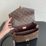 Louis Vuitton Pochette Metis Shoulder Bag 9.8in/ 25cm Brown Monogram Canvas Gold Hardware For Women M44875 - Image 8
