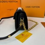 Louis Vuitton Pochette Metis East West Shoulder Bag 8.5in/ 21.5cm Black / Beige Gold Hardware For Women M46596 - Image 7