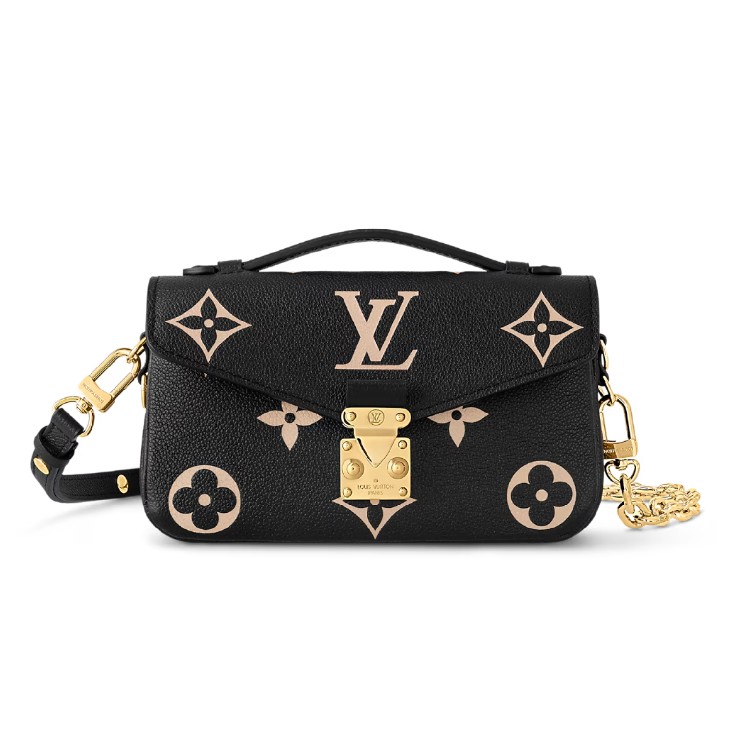 Louis-Vuitton-Pochette-Metis-East-West-Shoulder-Bag-8.5in-21.5cm-Black-Beige-Gold-Hardware-For-Women-M46596.png Louis Vuitton Pochette Metis East West Shoulder Bag 8.5in/ 21.5cm Black / Beige Gold Hardware For Women M46596 - Image 1