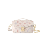 Louis Vuitton Pochette Metis East West Top Handle Bag 8.5in/ 21.5cm Dream Cream Gold Hardware For Women M25682