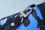 Louis Vuitton Pochette To Go Pouch 11.8in /30cm Black/ Blue Monogram Eclipse Canvas Silver Hardware For Men M81848 - Image 10