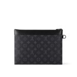 Louis Vuitton Pochette To Go Pouch 11.8in /30cm Black Monogram Eclipse Canvas Black Hardware For Men M81569 - Image 5
