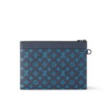 Louis Vuitton Pochette To Go Pouch 11.8in /30cm Navy River Blue Black Hardware For Men M82321 - Image 4