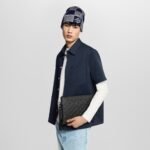 Louis Vuitton Pochette To Go Pouch 11.8in /30cm Black Monogram Shadow Canvas Black Hardware For Men M81570 - Image 2