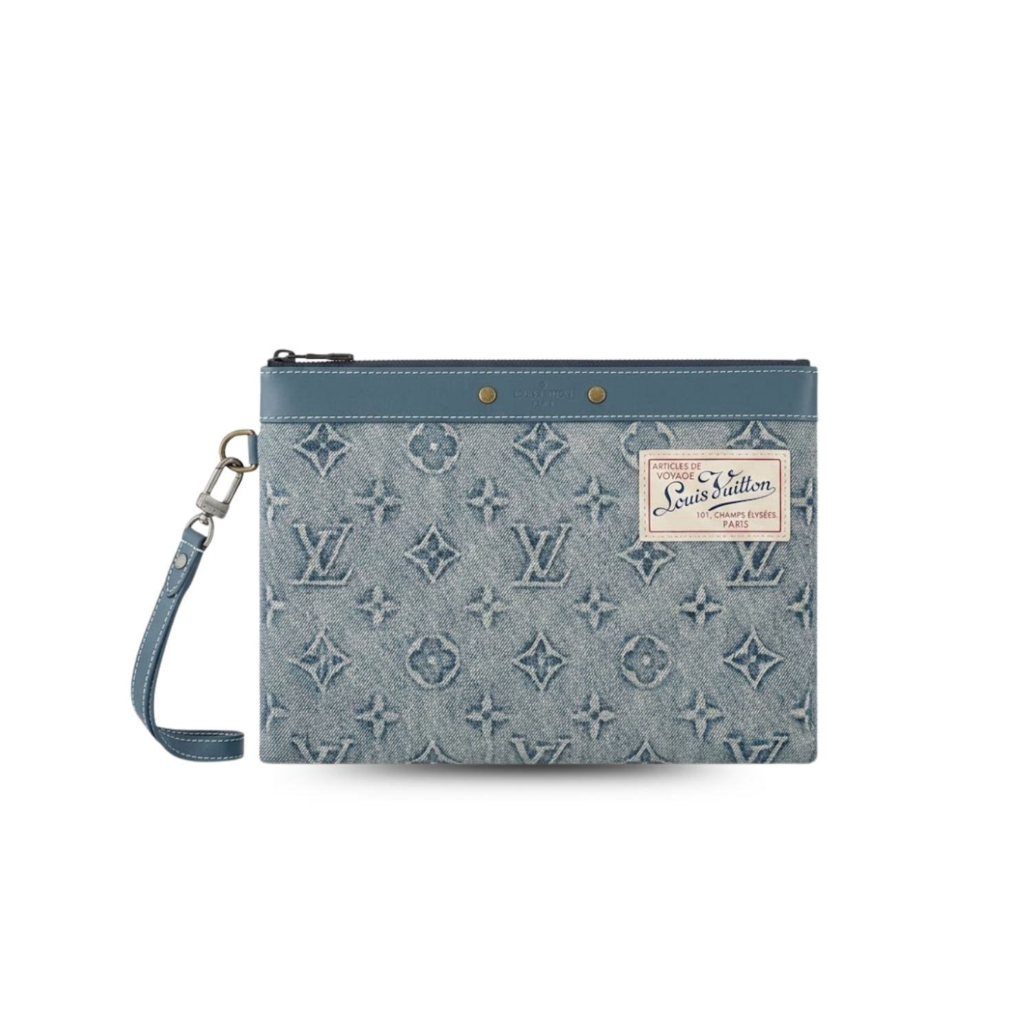 Louis-Vuitton-Pochette-To-Go-Clutch-Pouch-11.8in-30cm-Blue-Monogram-Washed-Denim-Canvas-Silver-Hardware-For-Men-M82313.png Louis Vuitton Pochette To Go Pouch 11.8in /30cm Blue Monogram Washed Denim Canvas Silver Hardware For Men M82313 - Image 1