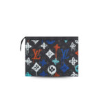 Louis Vuitton Pochette Voyage Pouch 10.6in/ 27cm Multicolor Silver Hardware For Men M81803