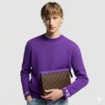 Louis Vuitton Pochette Voyage MM Pouch 10.6in/ 27cm Violet Silver Hardware For Women M82859 - Image 2