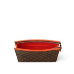 Louis Vuitton Pochette Voyage MM Pouch 10.6in/ 27cm Orange Silver Hardware For Men M82855 - Image 5