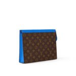 Louis Vuitton Pochette Voyage MM Pouch 10.6in/ 27cm Blue Silver Hardware For Men M82856 - Image 3