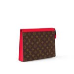 Louis Vuitton Pochette Voyage MM Pouch 10.6in/ 27cm Red Silver Hardware For Men M82857 - Image 3