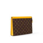 Louis Vuitton Pochette Voyage MM Pouch 10.6in/ 27cm Yellow Silver Hardware For Men M82860 - Image 3