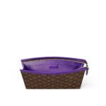 Louis Vuitton Pochette Voyage MM Pouch 10.6in/ 27cm Violet Silver Hardware For Women M82859 - Image 5