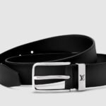 Louis Vuitton Pont Neuf Patinated 35mm Belt Black For Men M4507S - Image 4