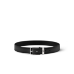 Louis Vuitton Pont Neuf Patinated 35mm Belt Black For Men M4507S