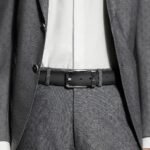 Louis Vuitton Pont Neuf Patinated 35mm Belt Black For Men M4507S - Image 3