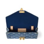 Louis Vuitton Pouch Metis Belt 5.3in/ 13.5cm Blue Denim Gold Toned Metal For Women M4622Z - Image 4