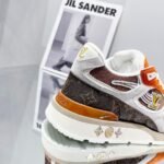 Louis Vuitton Run Away Sneaker Monogram Material Orange For Women LV - Image 3