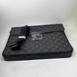 Louis Vuitton S-Lock Briefcase Monogram Eclipse Black For Men, Men's Bags, Shoulder And Crossbody Bags 14.6in/37cm LV  - Image 3