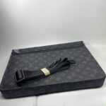 Louis Vuitton S-Lock Briefcase Monogram Eclipse Black For Men, Men's Bags, Shoulder And Crossbody Bags 14.6in/37cm LV  - Image 4