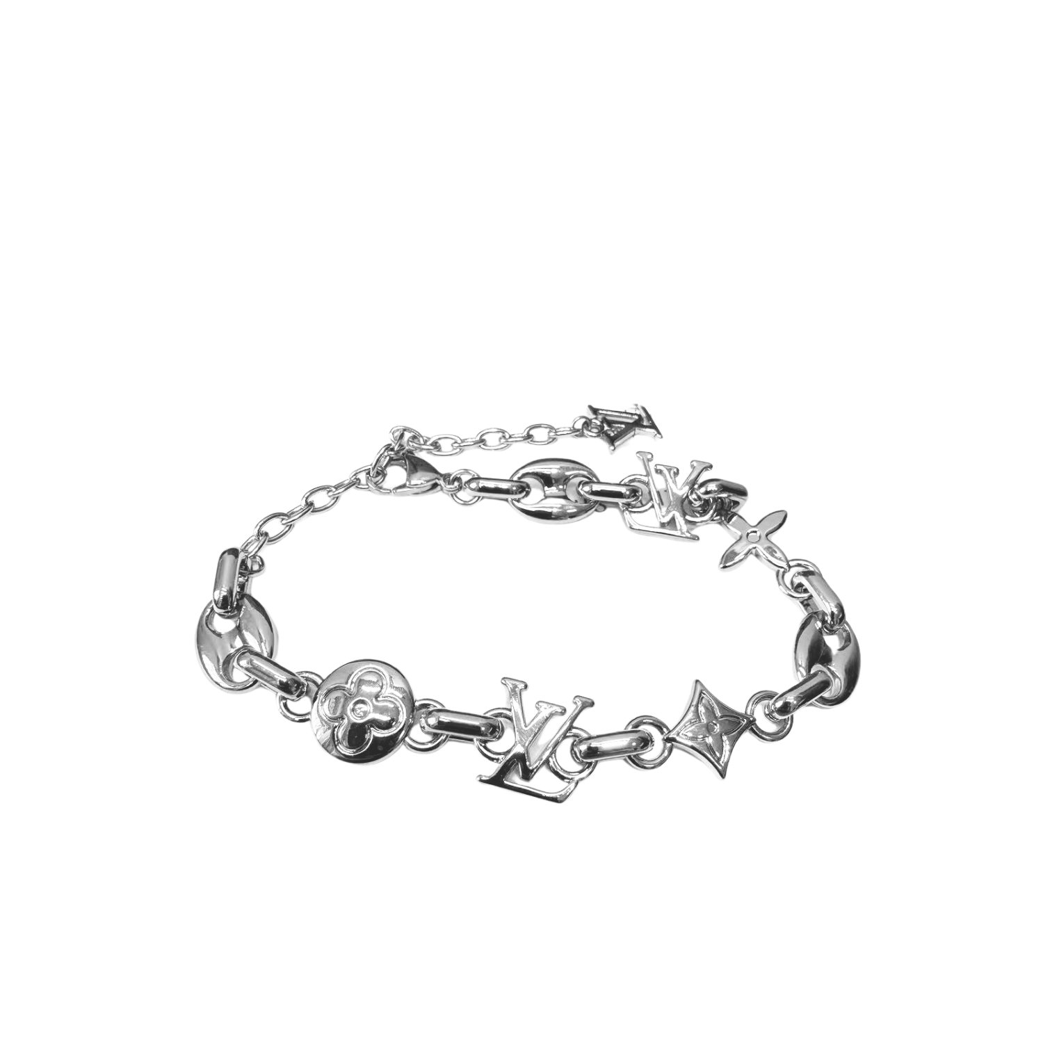 Louis-Vuitton-Sailor-Bracelet-Silver-Toned-4.jpg Louis Vuitton Sailor Bracelet Silver-Toned - Image 1