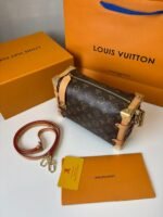 Louis Vuitton Side Trunk MM Monogram Canvas For Women, Women’s Bags, Shoulder And Crossbody Bags 9.3in/23.5cm LV - Image 5