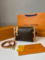 Louis Vuitton Side Trunk MM Monogram Canvas For Women, Women’s Bags, Shoulder And Crossbody Bags 9.3in/23.5cm LV - Image 3