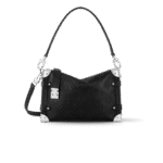 Louis Vuitton Side Trunk MM Shoulder Bag 9.3in/ 24cm Black Silver Hardware For Women M14572