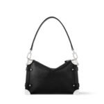 Louis Vuitton Side Trunk MM Shoulder Bag 9.3in/ 24cm Black Silver Hardware For Women M14572 - Image 6