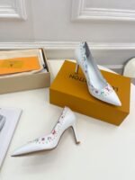 Louis Vuitton Signature Pump White For Women 9.5/3.7in - Image 6