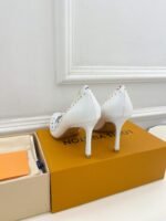 Louis Vuitton Signature Pump White For Women 9.5/3.7in - Image 9