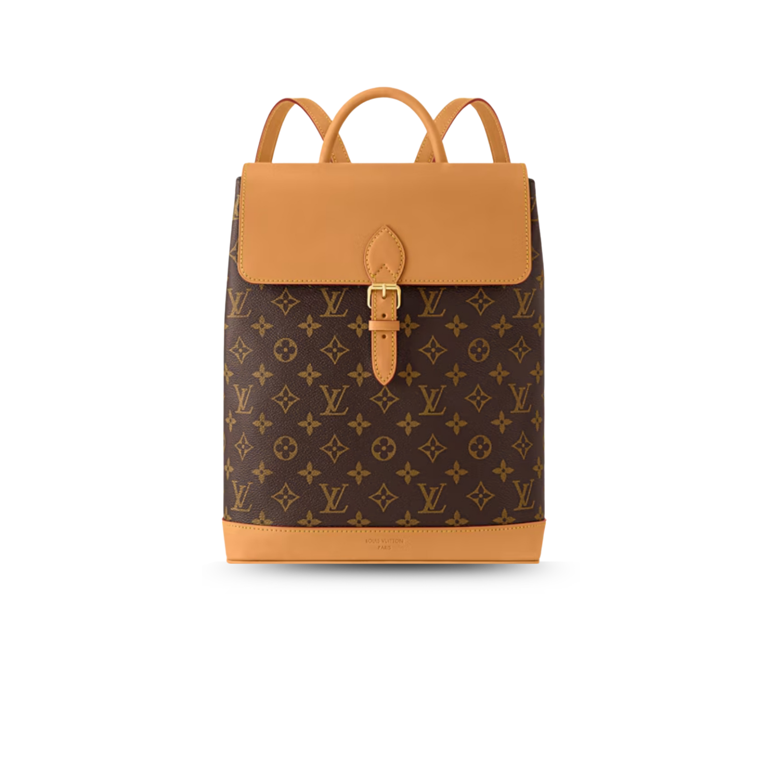 Louis-Vuitton-Soho-MM-Monogram-Backpack-For-Women.png Louis Vuitton Soho MM Backpack 12.6in/ 32cm Monogram Gold Hardware For Women M14653 - Image 1