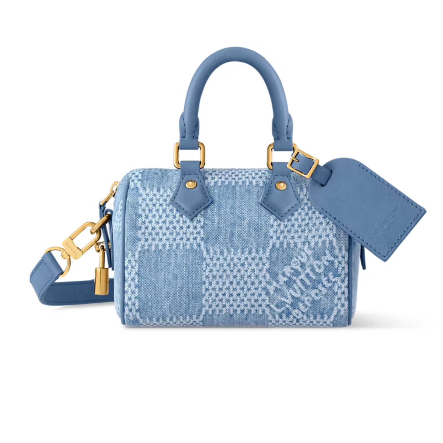 Louis-Vuitton-Speedy-18-Bandouliere-Top-Handle-Bag-7.1in-18cm-Denim-Blue-Gold-Hardware-For-Men-N00208-1.png Louis Vuitton Speedy 18 Bandouliere Top Handle Bag 7.1in/ 18cm Denim Blue Gold Hardware For Men N00208 - Image 1