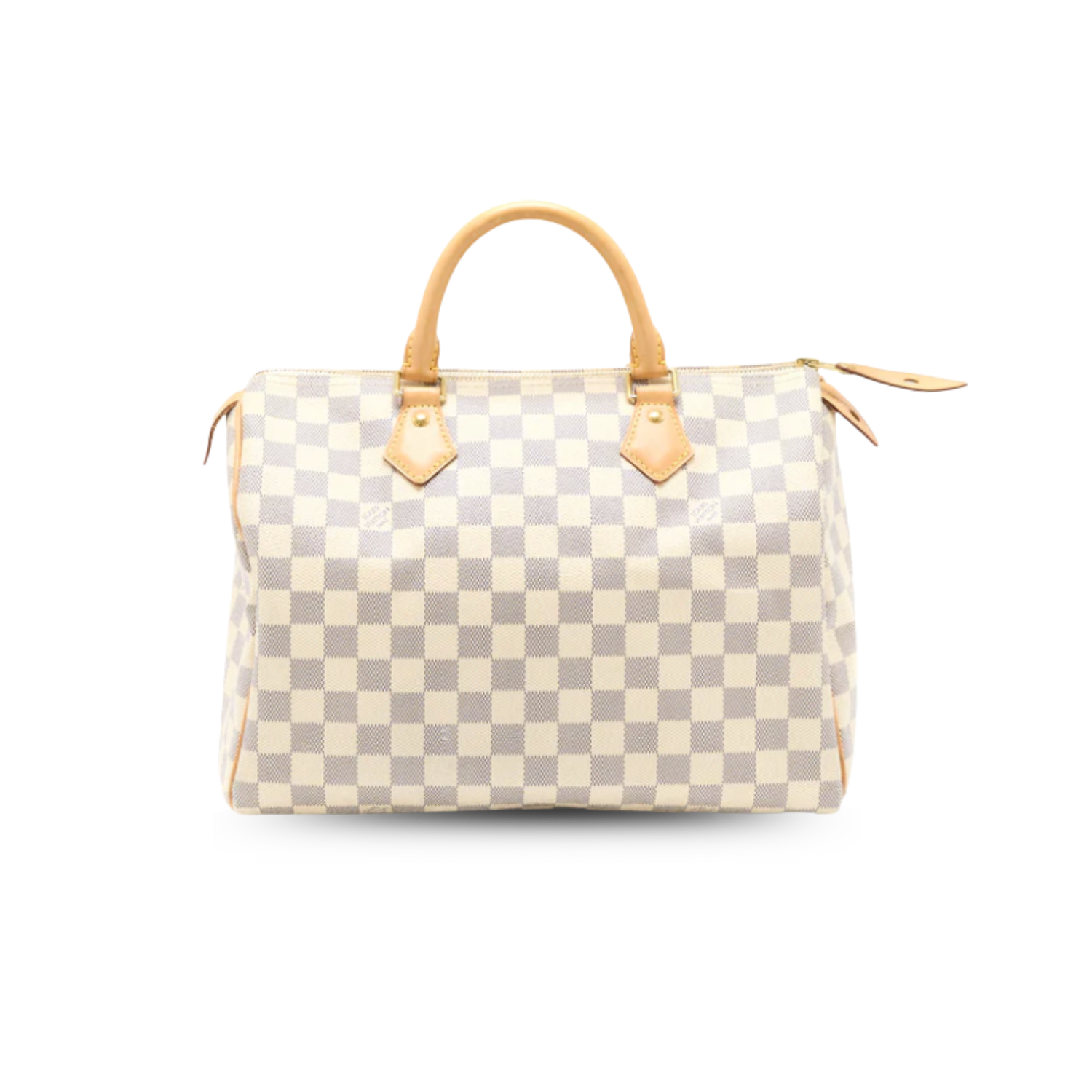 Louis-Vuitton-Speedy-30-Top-Handle-Bag-11.8in-30cm-White-Multicoloured-Damier-Azur-Canvas-Gold-Hardware-For-Women-N41370.png Louis Vuitton Speedy 30 Top Handle Bag 11.8in/ 30cm White/ Multicoloured Damier Azur Canvas Gold Hardware For Women N41370 - Image 1