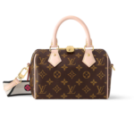 Louis Vuitton Speedy Bandouliere 20 Top Handle Bag 7.9in/ 20cm Black Monogram Canvas Gold Hardware For Women M46234