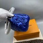 Louis Vuitton Speedy Bandouliere 25 Top Handle Bag ‎9.8n/ 25cm Blue Gold Hardware For Women - Image 5