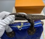 Louis Vuitton Speedy Bandouliere 25 Top Handle Bag ‎9.8n/ 25cm Blue Gold Hardware For Women - Image 8